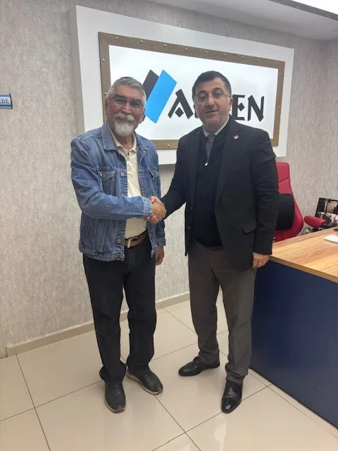 Gazeteci Korkmaz’dan Öksüz’e Ziyaret