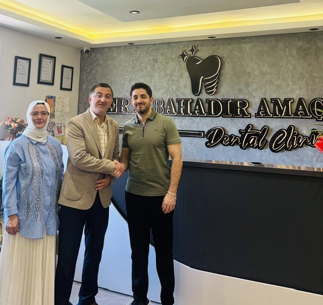 Saadet Partisi Heyetinden Diş Hekimi Erk Bahadır Amaç’a Hayırlı Olsun Ziyareti